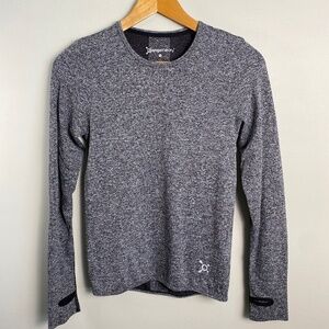 OrangeTheory Women's Gray/Black Athletic Long Sleeve Performance Tee Size Small
